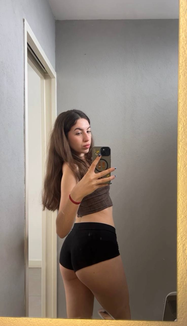 Amber in her underwear in Kathmandu